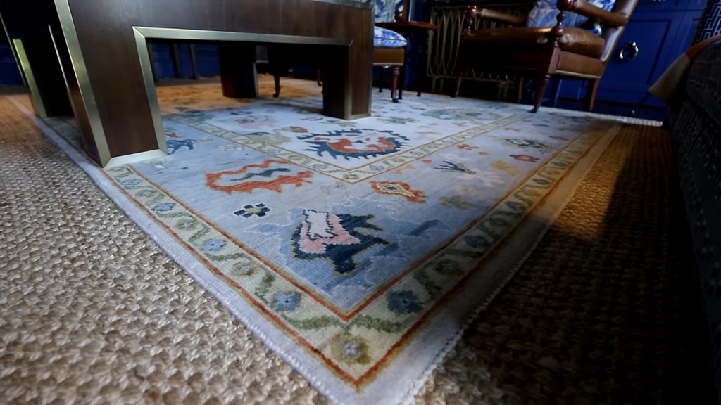 A natural fiber rug