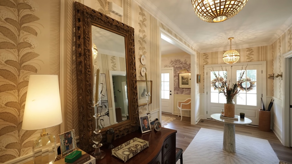 Antique mirrors with ornate frames